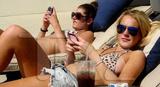 LindsayLohan.us 30cc764e0126ba85616949be723b7ab4 Lindsay Lohan in a Bikini Top & Daisy Dukes at Her Apartments Pool in West Hollywood   August 28, 2010 Lindsay Lohan Pictures and videos