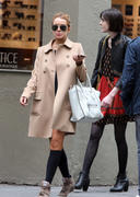 LindsayLohan.us 98810202a107c12430f7cbc6bb70e198 Lindsay Lohan, leggy in knee high socks shopping in Soho   9/May/12  Lindsay Lohan Pictures and videos